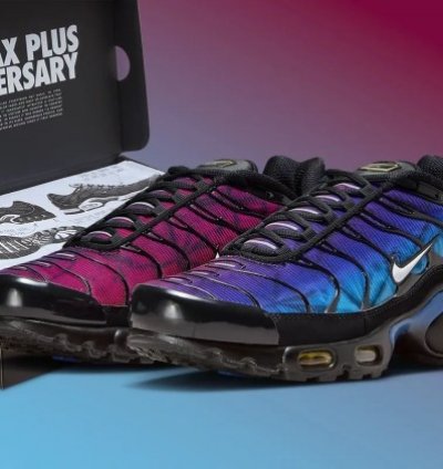 Nike Air Max Plus 25th Anniversary Purple Blue Running Shoes