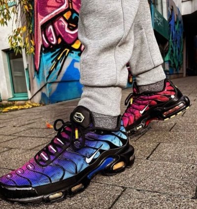 Nike Air Max Plus 25th Anniversary Purple Blue Running Shoes