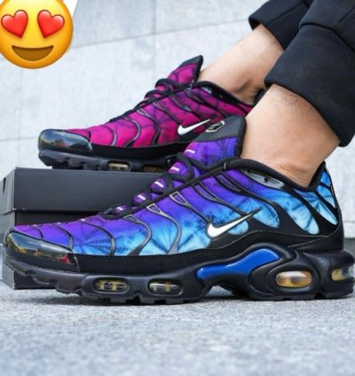 Nike Air Max Plus 25th Anniversary Purple Blue Running Shoes