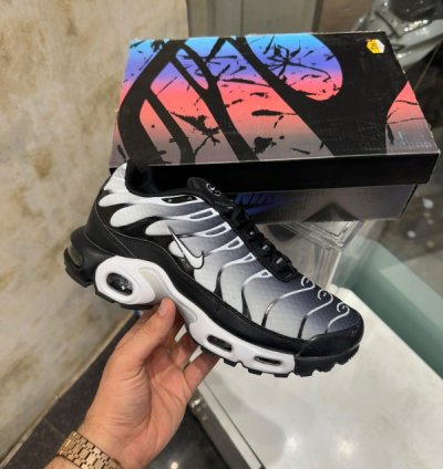 Nike Air Max Plus Black White Running Shoes