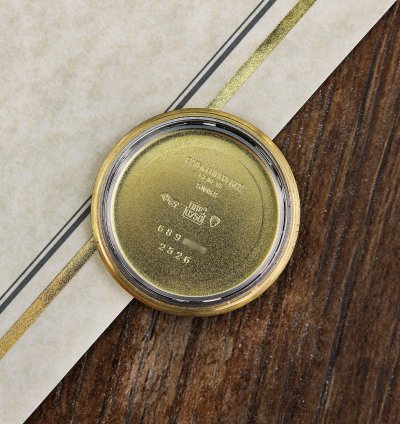 Patek Philippe Calatrava Vintage Calatrava Ref 2526 18kt Yellow Gold Mark Enamel Dial From Year 1955