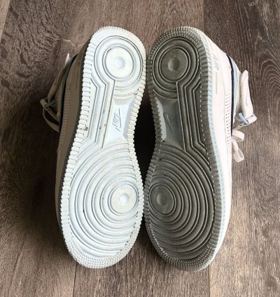 Vintage 2000s Nike Air Force 1 Mid Ice Blue White Shoes 8 5w