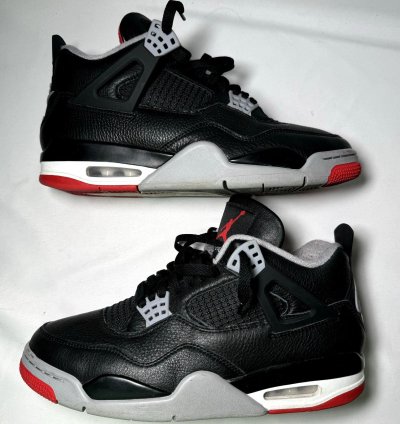 Size 9 5 - Nike Air Jordan 4 Retro Bred Reimagined Shoes