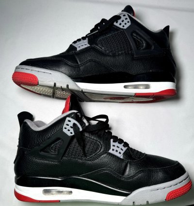 Size 9 5 - Nike Air Jordan 4 Retro Bred Reimagined Shoes