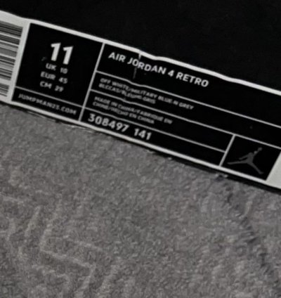 Air Jordan 4 Iv Military Blue Ds 2006 Rare See Description