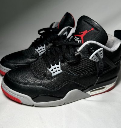 Size 9 5 - Nike Air Jordan 4 Retro Bred Reimagined Shoes
