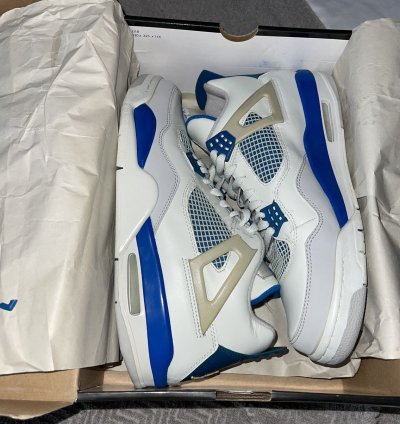 Air Jordan 4 Iv Military Blue Ds 2006 Rare See Description