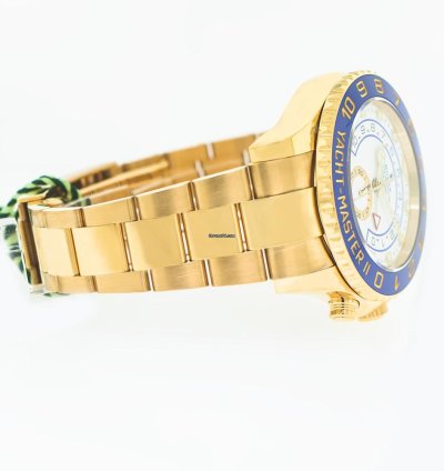 Rolex Yacht-master Ii 44mm Yellow Gold White Dial Blue Bezel 116688