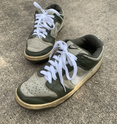 Vintage 2002 Nike Dunk Low Pro Olive Stone Sb Shoes