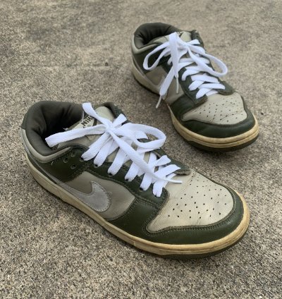 Vintage 2002 Nike Dunk Low Pro Olive Stone Sb Shoes