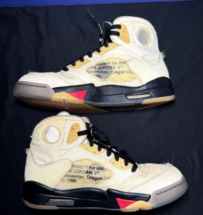 Size 9 5 - Off-white Nike Air Jordan 5 Sp Sail Men Shoes