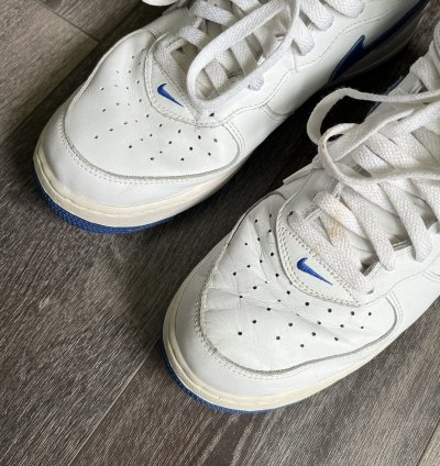 Vintage 2003 Nike Air Force 1 Mid Royal Blue Sport Shoe 11 5