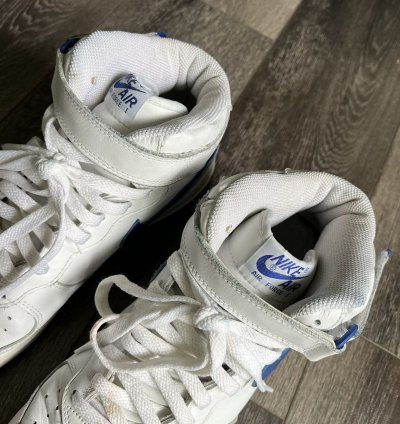 Vintage 2003 Nike Air Force 1 Mid Royal Blue Sport Shoe 11 5