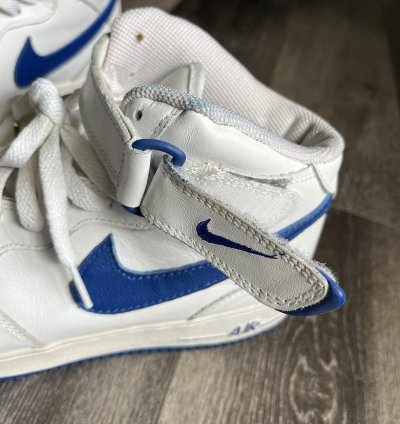 Vintage 2003 Nike Air Force 1 Mid Royal Blue Sport Shoe 11 5
