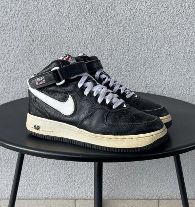 Vintage 2003 Nike Air Force 1 Nyc New York Mid Shoes Leather