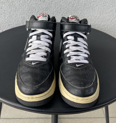 Vintage 2003 Nike Air Force 1 Nyc New York Mid Shoes Leather