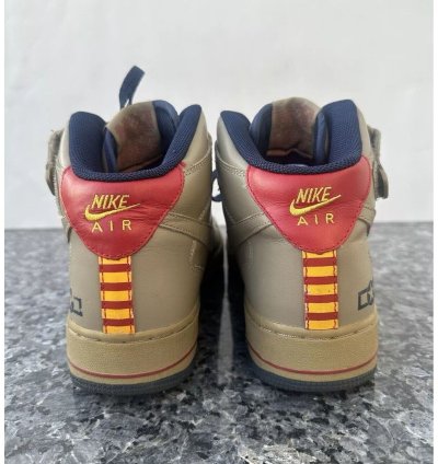 Vintage 2004 Nike Air Force 1 Mid Khaki-midnight