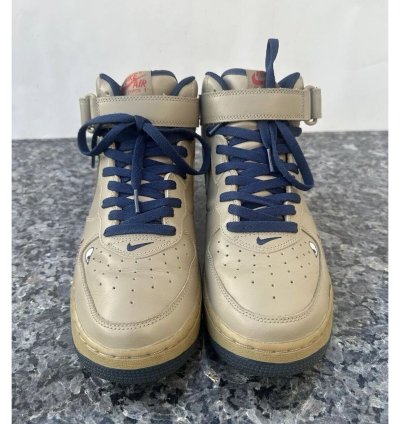 Vintage 2004 Nike Air Force 1 Mid Khaki-midnight