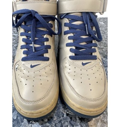 Vintage 2004 Nike Air Force 1 Mid Khaki-midnight