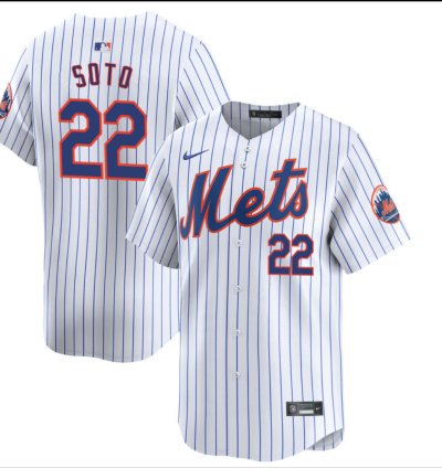 New York Mets 22 Juan Soto Jersey Stitched White Alternate