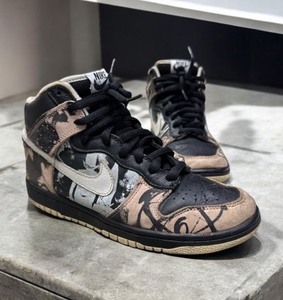 Vintage 2004 Nike Futura Unkle High Dunk Pro Sb Size 7 5us