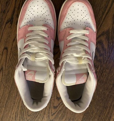 Vintage 2005 Nike Dunk Low Real Pink White-pink