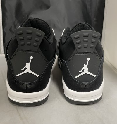 Air Jordan 4 Retro Black White-black Size 10 5