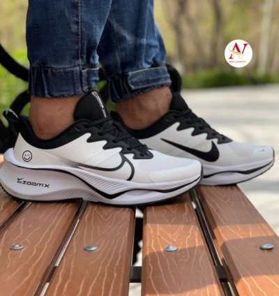 Nike Air Zoom X Smiley White Black Running Shoes