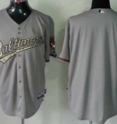 Baltimore Orioles Customized Gray With Camo Jersey