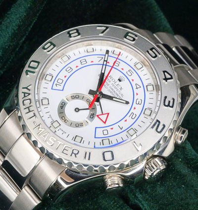 Rolex Yacht-master Ii Mint Complete Set Yacht-master Ii Regatta Timer White Dial Platinum White Gold 116689