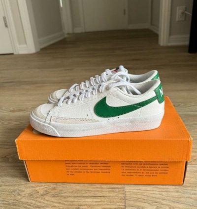 Nike Blazer Low 77 Vintage White Pine Green Sneakers
