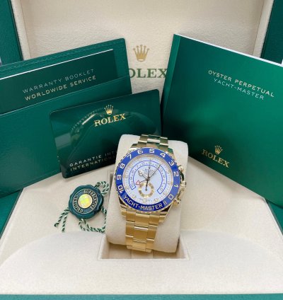 Rolex Yacht-master Ii New 116688 Yacht-master Ii Yellow Gold 44mm White Dial Ceramic Bezel