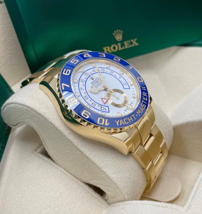 Rolex Yacht-master Ii New 116688 Yacht-master Ii Yellow Gold 44mm White Dial Ceramic Bezel