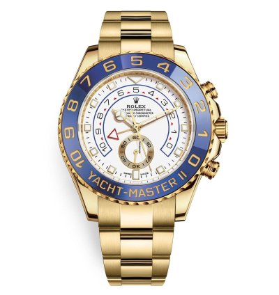 Rolex Yacht-master Ii New 2023 Blue Ceramic Bezel Regatta Timer 44mm 18k Yellow Gold