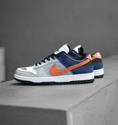 Nike Dunk Low Ekin White Neutral Grey Orange Sneakers