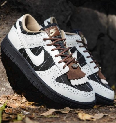 Nike Dunk Low Lx Brogue White Black Sneakers