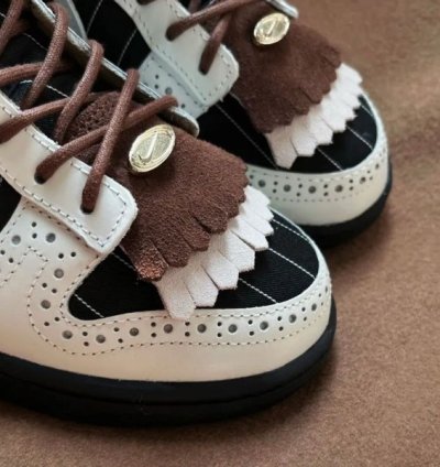 Nike Dunk Low Lx Brogue White Black Sneakers