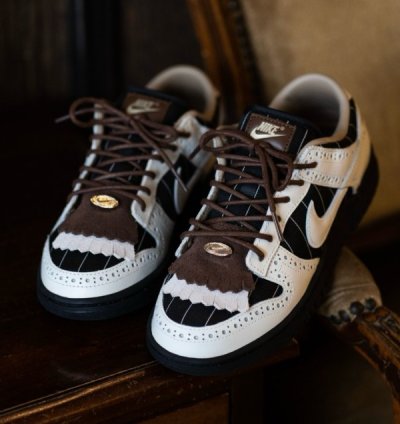 Nike Dunk Low Lx Brogue White Black Sneakers