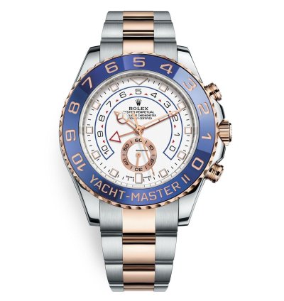 Rolex Yacht-master Ii New 2023 Two Tone Rose Gold Blue Ceramic Bezel 44mm Oyster Bracelet