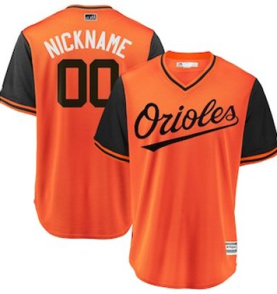 Baltimore Orioles Majestic Orange 2018 Players Weekend Cool Base Custom Jersey