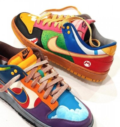 Nike Dunk Low What The Super Mario Sneakers