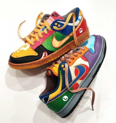 Nike Dunk Low What The Super Mario Sneakers