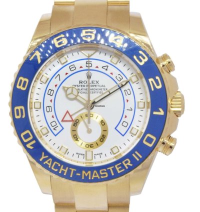 Rolex Yacht-master Ii New Yacht-master Ii 18k Yellow Gold Blue Ceramic Bezel 23 116688