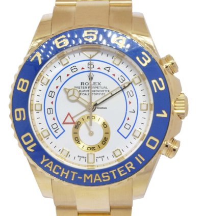 Rolex Yacht-master Ii New Yacht-master Ii 18k Yellow Gold Blue Ceramic Bezel 23 116688