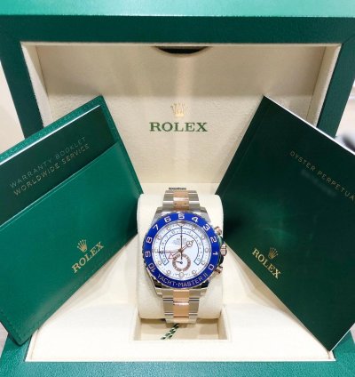 Rolex Yacht-master Ii New Yacht-master Ii 44mm 116681 Two Tone Rose Gold Stainless Steel