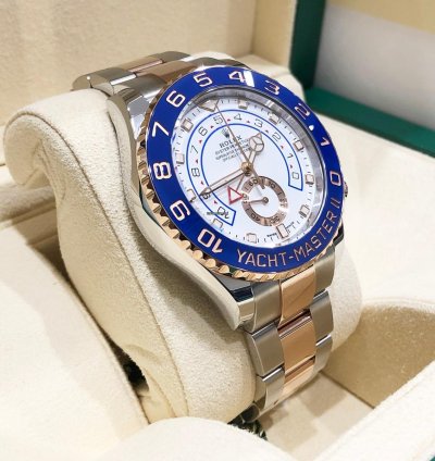 Rolex Yacht-master Ii New Yacht-master Ii 44mm 116681 Two Tone Rose Gold Stainless Steel