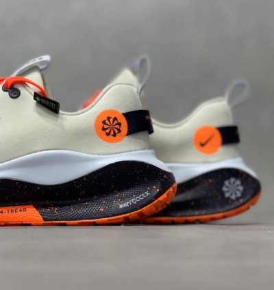 Nike Infinity Run 4 Gore Tex White Orange Running Shoes