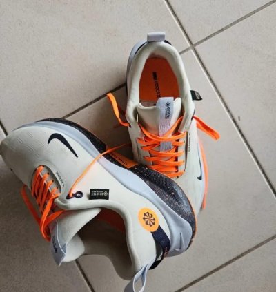 Nike Infinity Run 4 Gore Tex White Orange Running Shoes