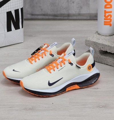 Nike Infinity Run 4 Gore Tex White Orange Running Shoes