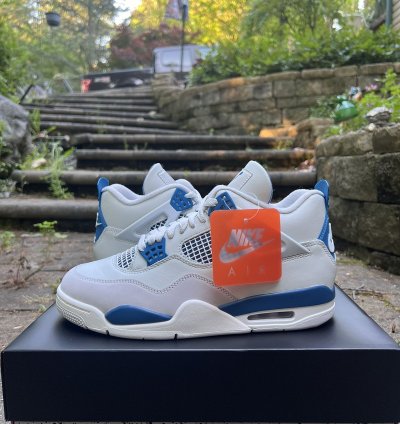 Air Jordan 4 Retro Military Blue 2024 - Sz 8 5 - Ds